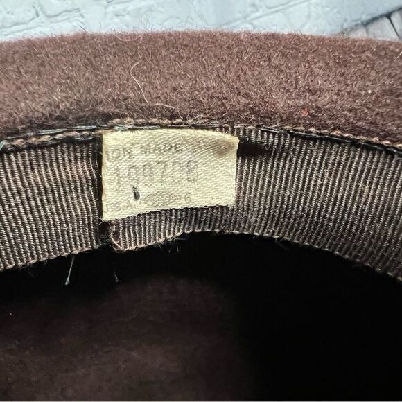Vintage Henry Pollack wool hat with belted brim main image 6